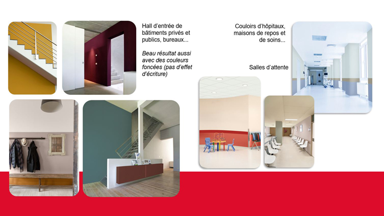 Gebruik Magna protect in publieke gebouwen, inkomhal, ziekenhuizen